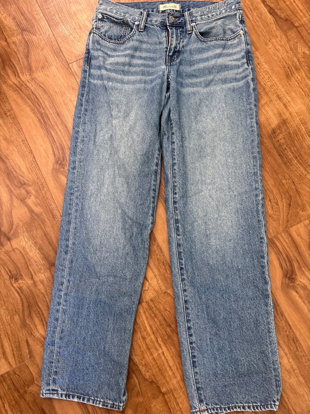 Madewell Low Rise Baggy Straight Jeans Size 26